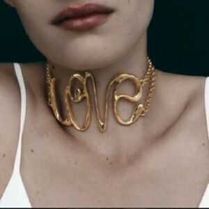 Zara Gold Love Necklace